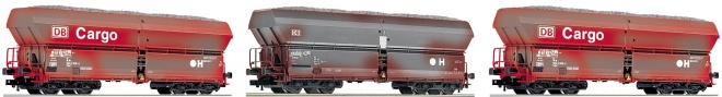 Set of 3 high capacity hopper cors type Falns183 (factory weathered)<br /><a href='images/pictures/Fleischmann/233031.jpg' target='_blank'>Full size image</a>
